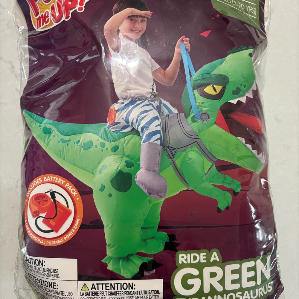 Inflatable Dinosaur Ride-On Toy - Picture 4 of 4